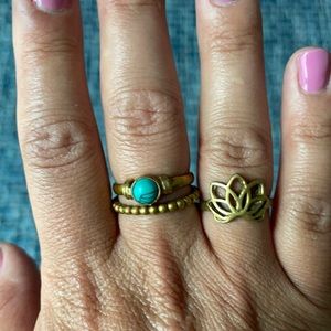 Daya Jewelry 3 ring bundle- size 8 and 6